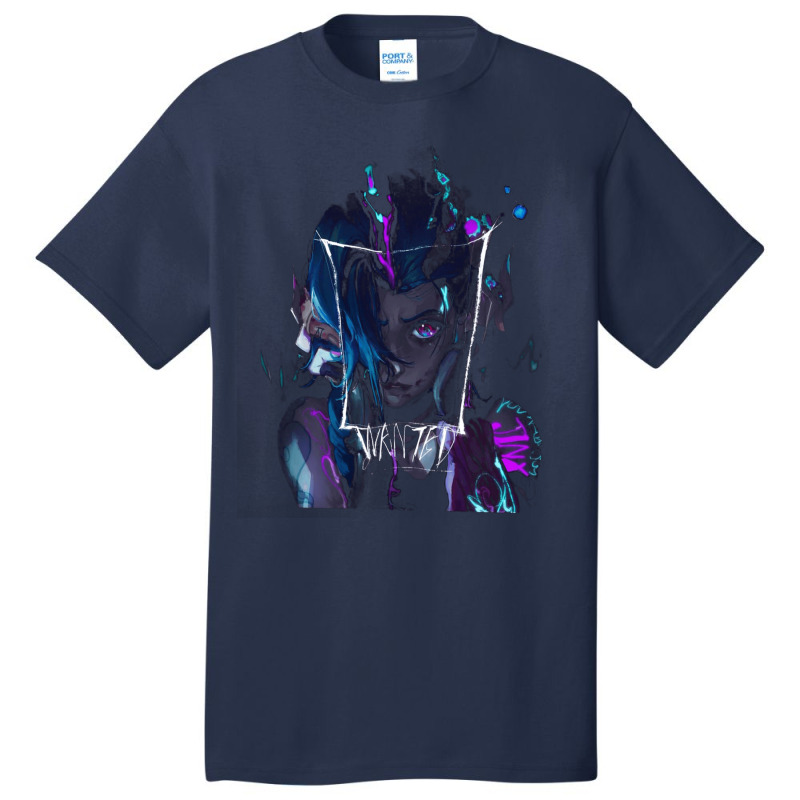 Arcane Wanted Jinx, Arcane Wanted Jinx Art, Arcane Wanted Jinx Vintage Basic T-shirt | Artistshot