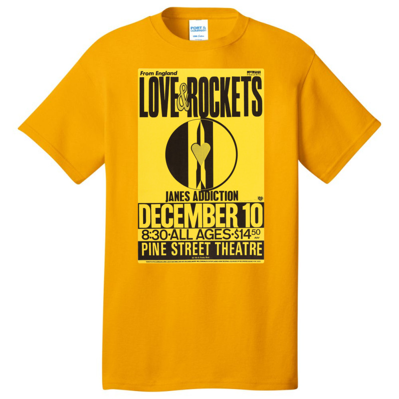 For Mens Womens Love And Rockets Jane_s Addiction Music Vintage Retro Basic T-shirt by cm-arts | Artistshot