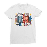 Rn Registered Nurse 4th Of July Ladies Fitted T-shirt | Artistshot