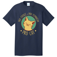 Pro Choice Pro Feminism Pro Cat Basic T-shirt | Artistshot