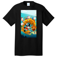 Play Dragon With Duck Tales Friends Basic T-shirt | Artistshot