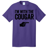 Im With The Cougar Basic T-shirt | Artistshot