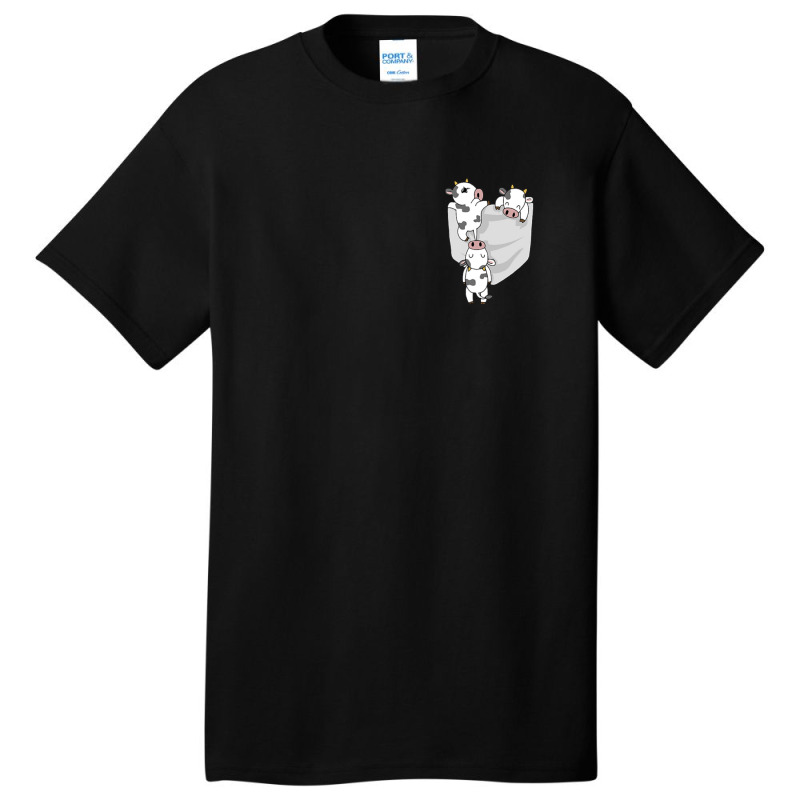 Cow Pocket Milk Cow In A Bag Basic T-shirt by cm-arts | Artistshot