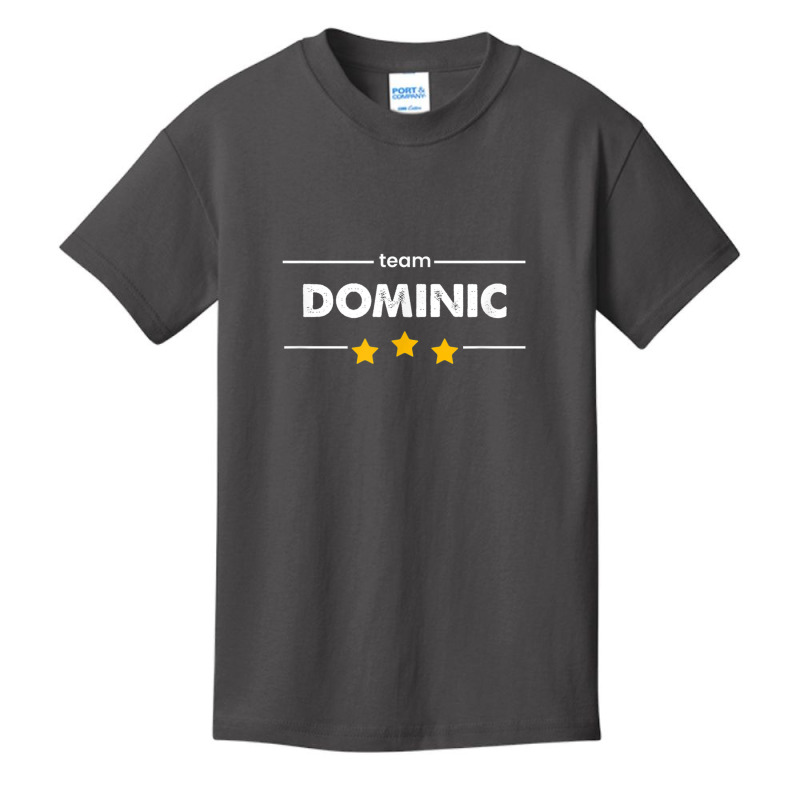 Family Name Surname Or First Name  Team Dominic T Shirt Basic Youth T-shirt by cm-arts | Artistshot