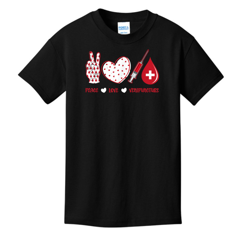 Phlebotomy Peace Love Syringe Venipuncture Phlebotomist T Shirt Basic Youth T-shirt | Artistshot