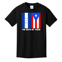 Half Honduran & Puerto Rican Dna Honduras & Puerto Rico Flag T Shirt Basic Youth T-shirt | Artistshot