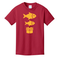 Big Fish, Little Fish, Cardboard Box Basic Youth T-shirt | Artistshot