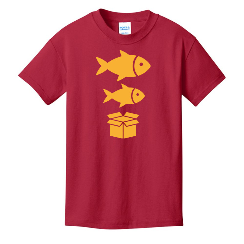 Big Fish, Little Fish, Cardboard Box Basic Youth T-shirt by cm-arts | Artistshot