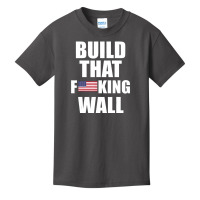 Build The Wall Donald Trump Rally Basic Youth T-shirt | Artistshot