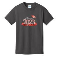 Class Of 2023 Senior I School Color Decoration Red Black Basic Youth T-shirt | Artistshot