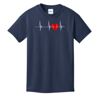 Cardiologist Heart Ekg Heartbeat Pulseline Cardiology Pullover Hoodie Basic Youth T-shirt | Artistshot