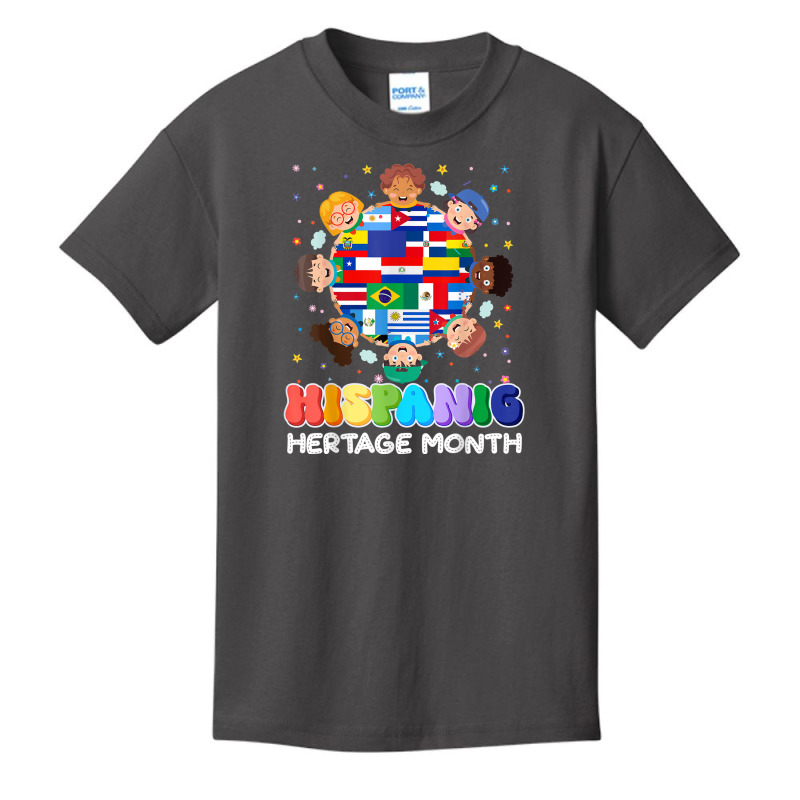 Hispanic Heritage Month Latin American Flag Kids Boys Girls T Shirt Basic Youth T-shirt by cm-arts | Artistshot