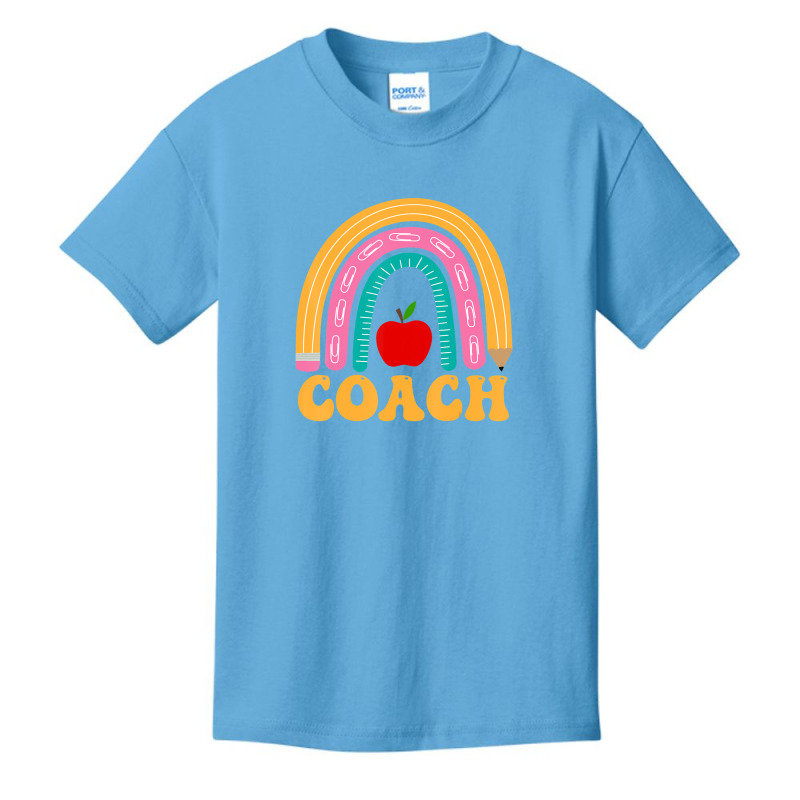 Coach Rainbow Pencil Apple Women Back To School Appreciation Basic Youth T-shirt by kentuckykonpha9 | Artistshot