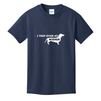 I Trip Over My Wiener Dachshund Lover Badger Dog Basic Youth T-shirt | Artistshot