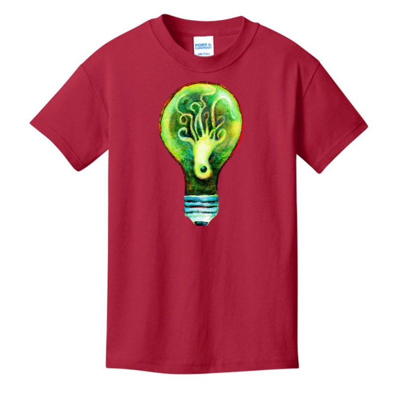 Octopus In A Lightbulb, Octopus In A Lightbulb Art, Octopus In A Light Basic Youth T-shirt by SHOODOD | Artistshot