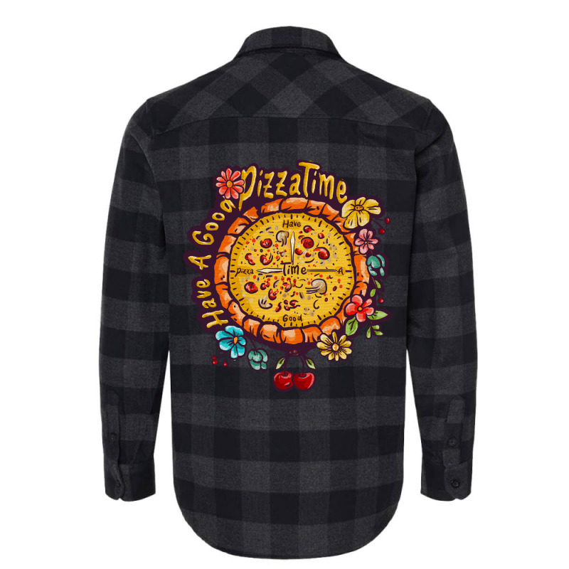 Pizza O'clock Flannel Shirt by deepbox | Artistshot