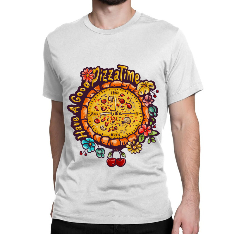 Pizza O'clock Classic T-shirt by deepbox | Artistshot