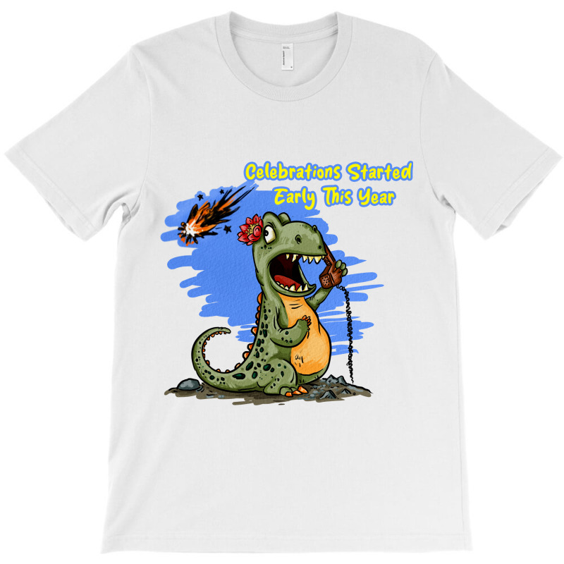 Dino Celebrations T-Shirt by deepbox | Artistshot