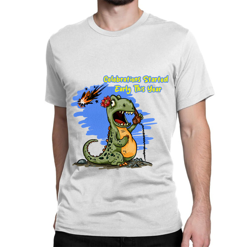 Dino Celebrations Classic T-shirt by deepbox | Artistshot