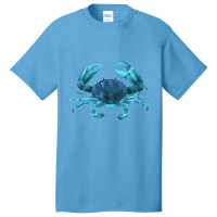 Aqua Colored Crab Basic T-shirt | Artistshot