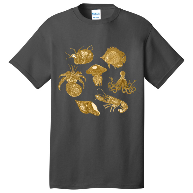 Golden Crustaceancore Basic T-shirt | Artistshot