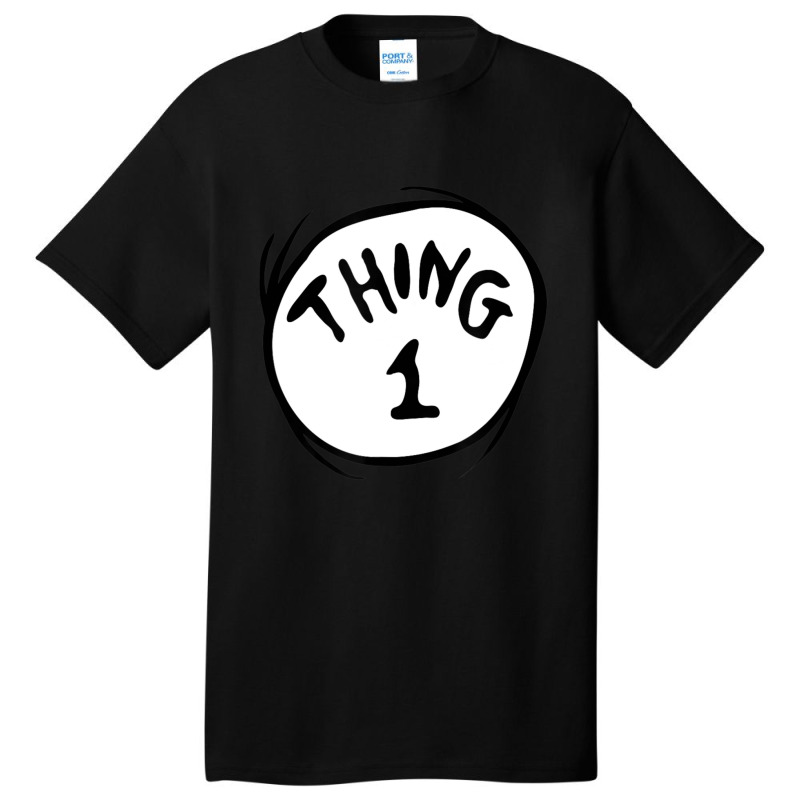 Dr Seuss Thing 1 Emblem Red Basic T-shirt | Artistshot