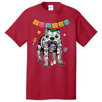 Calavera English Bulldog Dog Dia De Muertos Halloween Day Basic T-shirt | Artistshot