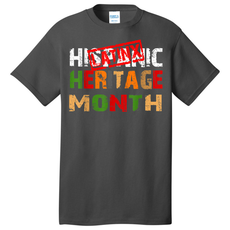 Happy Latinx Hispanic Heritage Month T Shirt Basic T-shirt by cm-arts | Artistshot