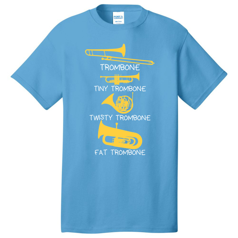 Types Of Trombones Basic T-shirt by DenzelTyler | Artistshot