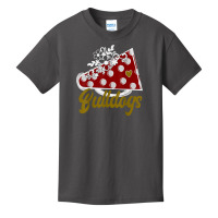 Cheer Bulldog Shirt, Maroon Megaphone Heart Flower Accent T Shirt Basic Youth T-shirt | Artistshot