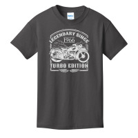 Legendary Since 1966   Motorcycle Rider Birthday Basic Youth T-shirt | Artistshot