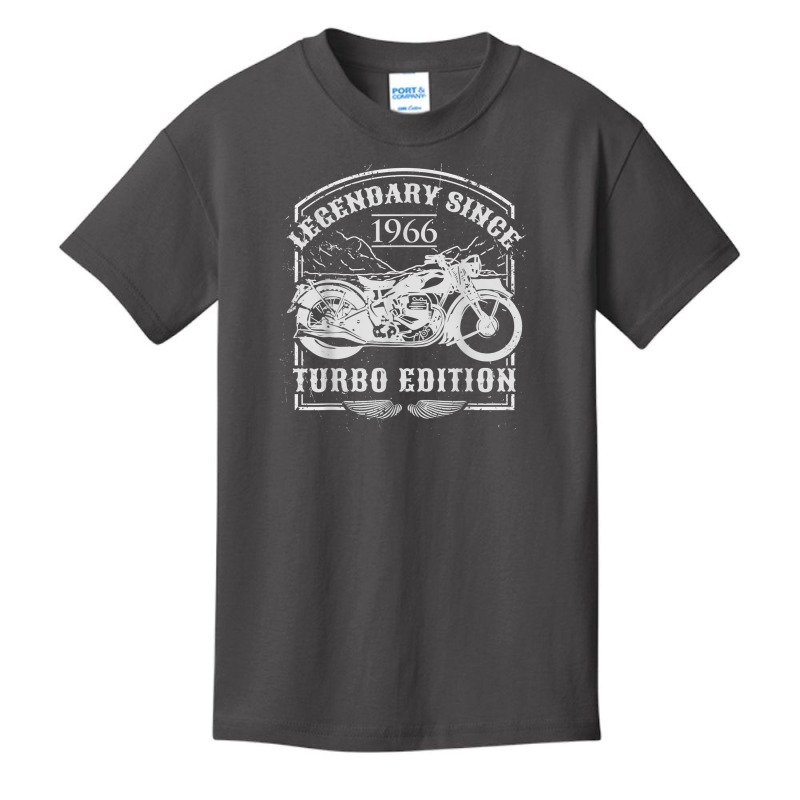 Legendary Since 1966   Motorcycle Rider Birthday Basic Youth T-shirt | Artistshot