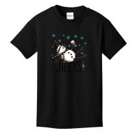 Cheers Snowman And Wine Christmas Basic Youth T-shirt | Artistshot