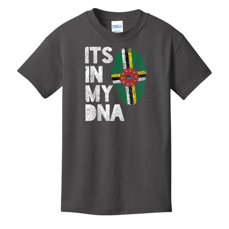 Its In My Dna Dominica Flag Fingerprint Tank Top Basic Youth T-shirt by cm-arts | Artistshot