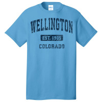 Wellington Colorado Co Vintage Athletic Sports Design Basic T-shirt | Artistshot