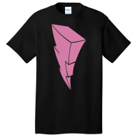 Pink Ranger Lightning Symbol Basic T-shirt | Artistshot