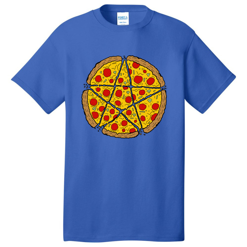 Satan Loves Pizza Basic T-shirt by cm-arts | Artistshot