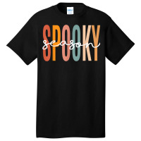 Spooky Season Retro Colorful Halloween Costume Women Girls Basic T-shirt | Artistshot