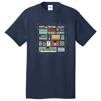 Electronic Musician Synthesizers And Drum Machine Dj Basic T-shirt | Artistshot