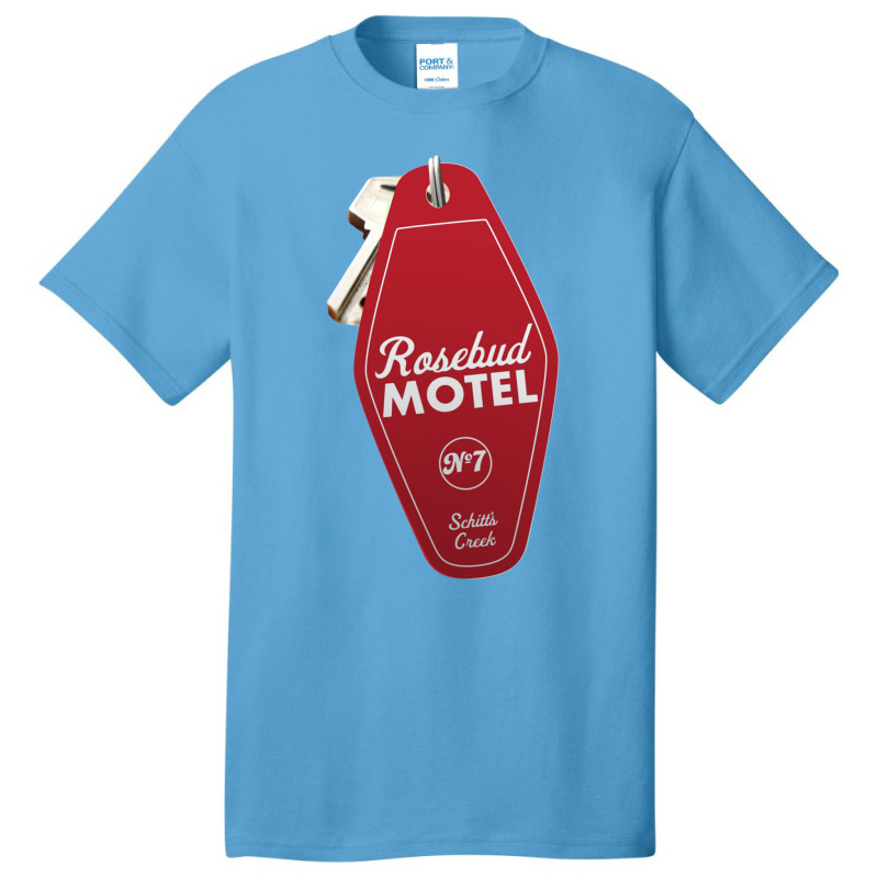 Schitt S Creek Rosebud Motel Key Tag For Room 7 Retro Design In Red Basic T-shirt by CHRISTOPHEBARRERAS | Artistshot