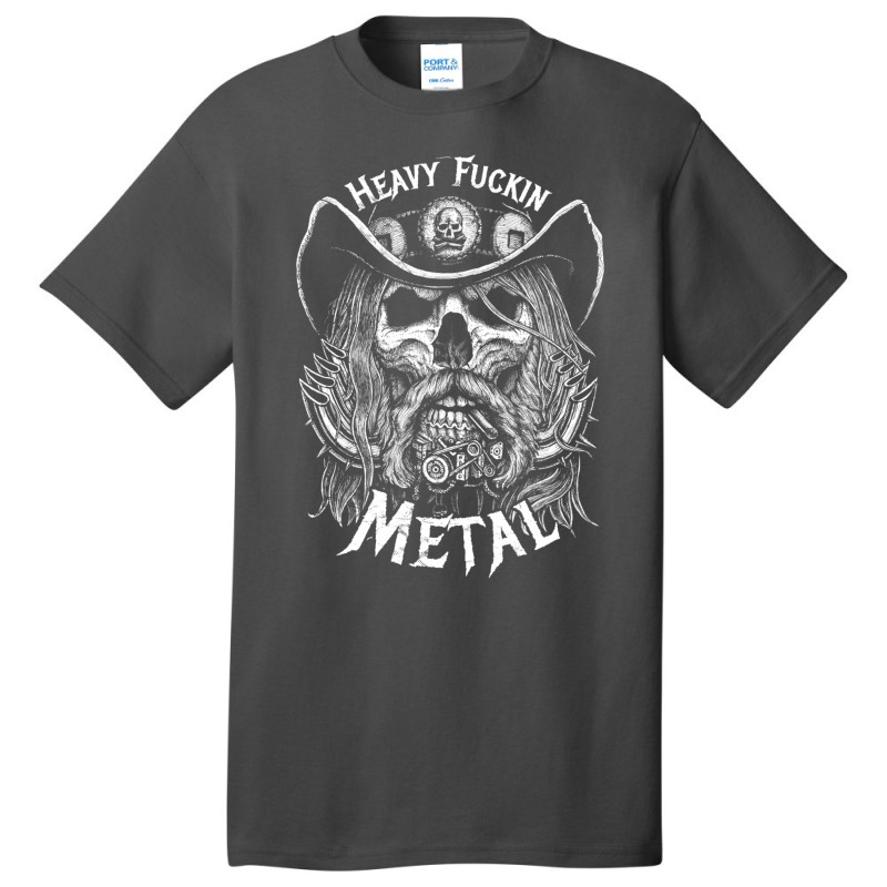 Heavy Fuckin Metal Basic T-shirt by cm-arts | Artistshot