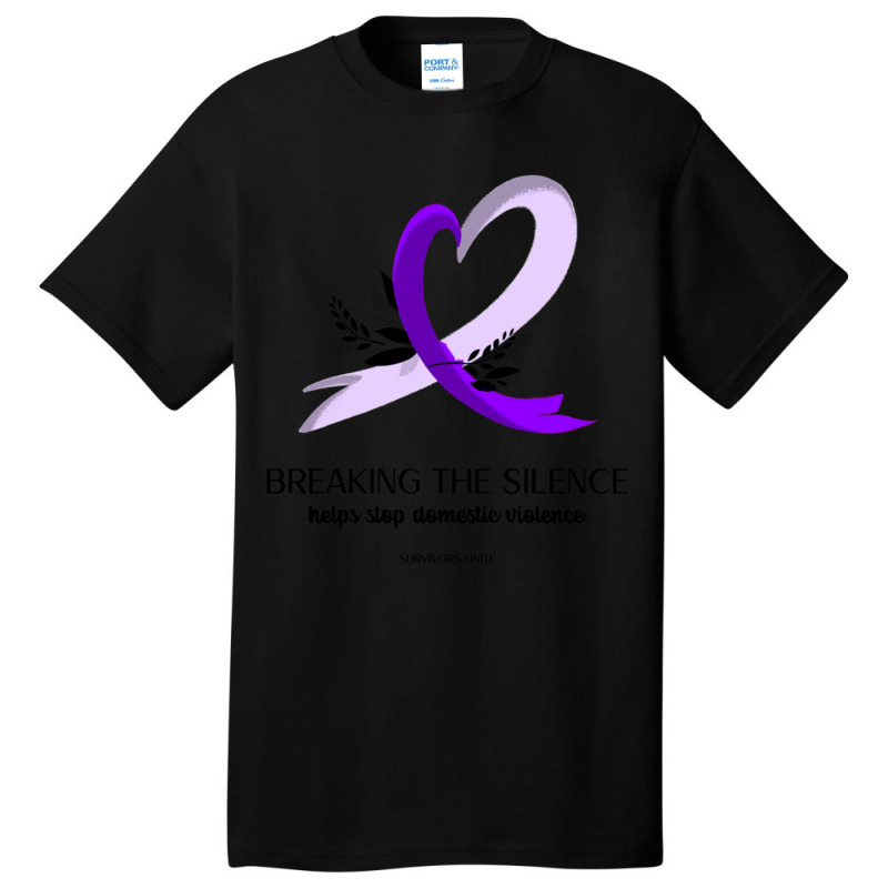 Breaking The Silence Helps Stop Domestic Violence (survivors Unite) Basic T-shirt | Artistshot