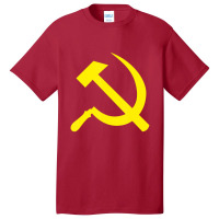 Hammer And Sickle Ussr Communist Soviet Russia Cccp Basic T-shirt | Artistshot