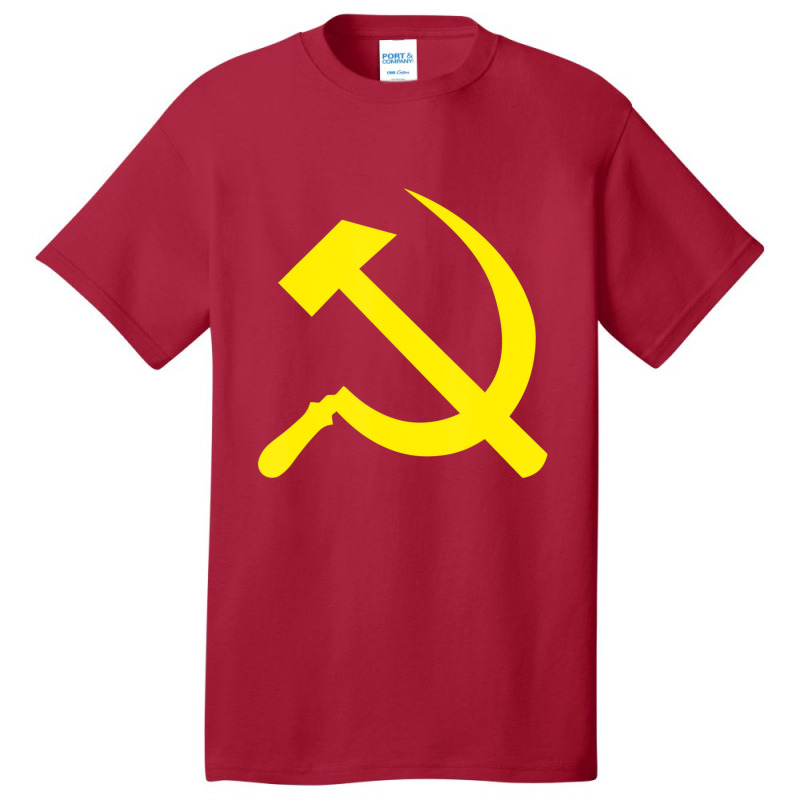 Hammer And Sickle Ussr Communist Soviet Russia Cccp Basic T-shirt by cm-arts | Artistshot