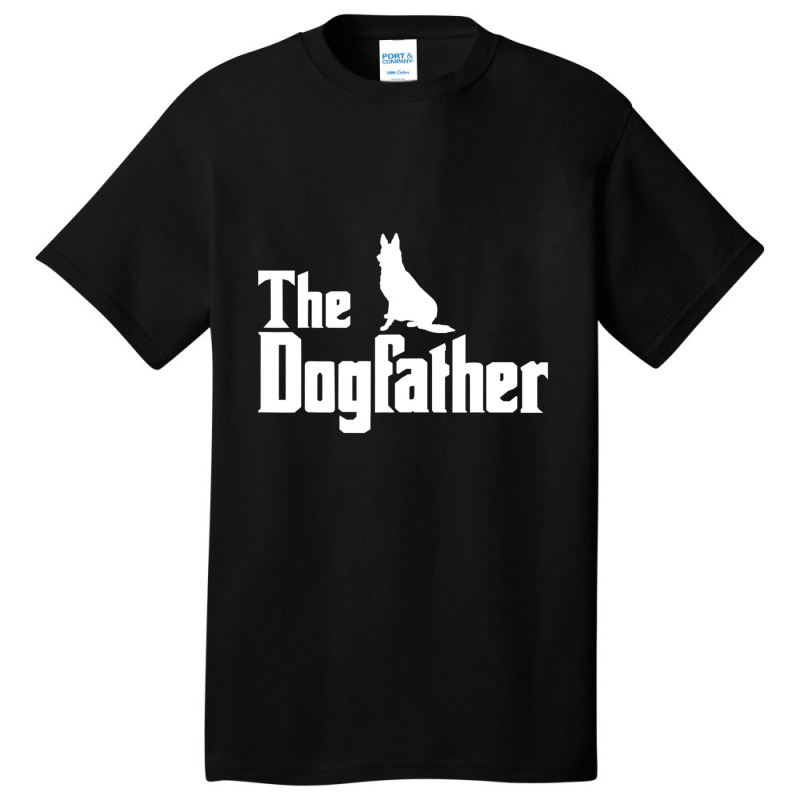 The Dogfather German Shepherd Basic T-shirt by Konlasa6638 | Artistshot