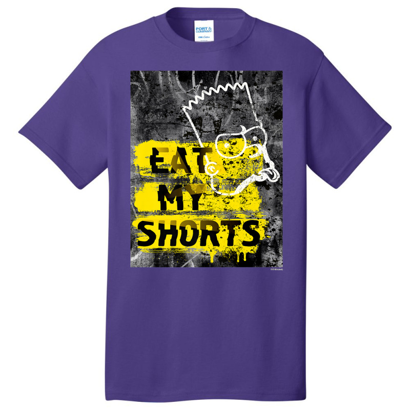 The Simpsons Bart Simpson Eat My Shorts Graffiti Premium T Shirt Basic T-shirt by cm-arts | Artistshot