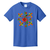 Slavic Colorful Birds, Flowers Petrykivka Painting Ethnical Premium T Basic Youth T-shirt | Artistshot