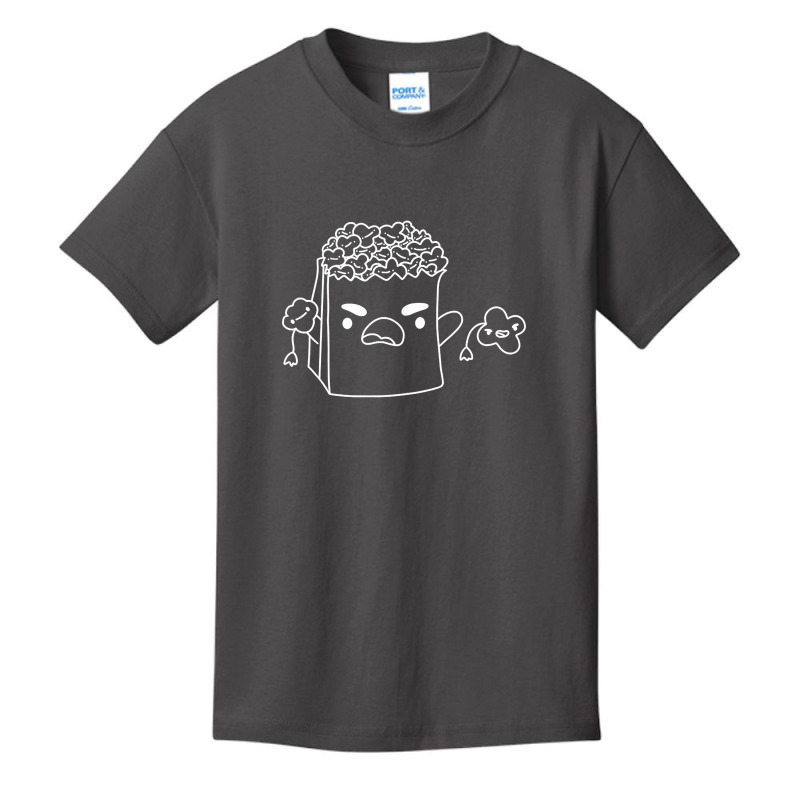 Angry Popcorn Bag In White Basic Youth T-shirt by Kanmosrin52 | Artistshot