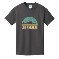 Retro Vintage Los Angeles La Skyline 70s 80s Souvenir Basic Youth T-shirt | Artistshot