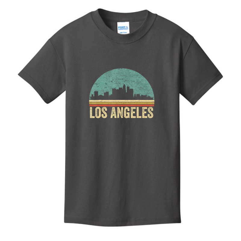 Retro Vintage Los Angeles La Skyline 70s 80s Souvenir Basic Youth T-shirt by Kosdapen517 | Artistshot